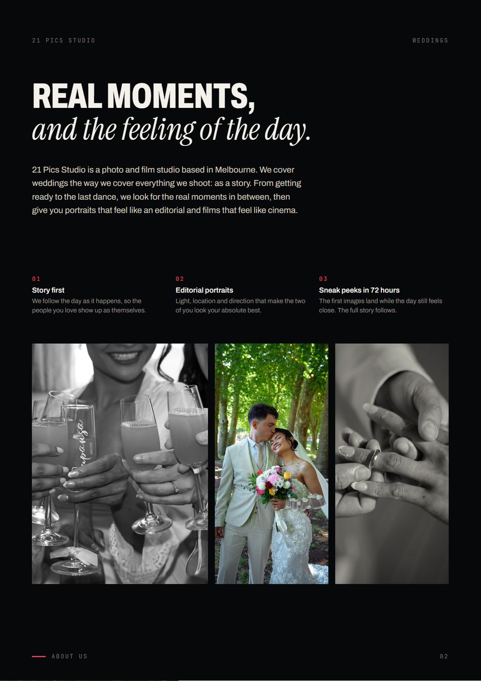 Wedding guide page 2: About us